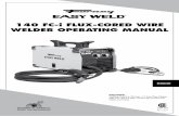 140 FC-i FLUX-CORED WIRE WELDER OPERATING MANUAL