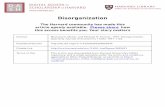 Disorg anization - Harvard University