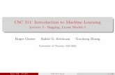 CSC 311: Introduction to Machine Learning