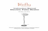Instruction Manual Electric Patio Heater