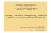 Securing Land Tenure and Improving Livelihoods