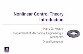 Nonlinear Control Theory - Drexel University