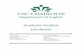 Department of English Graduate Student Handbook
