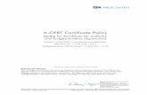 A-CERT Certificate Policy - Global Trust