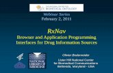Browser and Application Programming Interfaces for Drug ...