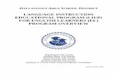 LANGUAGE INSTRUCTION EDUCATIONAL PROGRAM (LIEP) …