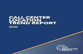 CALL CENTER LOCATION TREND REPORT