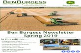 Ben Burgess Newsletter Spring 2019