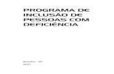 PROGRAMA DE INCLUSÃO DE PESSOAS COM DEFICIÊNCIA