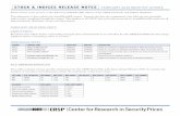 Stock & IndIceS ReleaSe noteS - CRSP