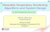 Wearable Respiratory Monitoring: Algorithms and System …