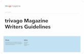 Version 1.01, March 2018 trivago Magazine Writers Guidelines