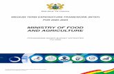 MINISTRY OF FOOD AND AGRICULTURE - Ministry of Finance …