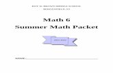 Summer Math Packet Math 6 - Bergenfield