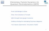 Elementary Particle Dynamics (1) Quantum Electrodynamics …
