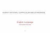 KUWAIT NATIONAL CURRICULUM AND STANDARDS