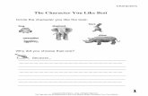 The Character You Like Best - All-in-One Homeschool