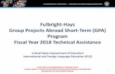 Fulbright-Hays Group Projects Abroad Short-Term (GPA ...