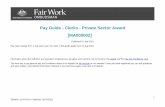 Clerks Private Sector Award [MA000002] Pay Guide