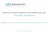 Beacon Health Options of California, Inc. Provider Handbook