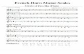 French Horn Major Scales C Major (Concert F) F Major ...