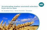 Accelerating marker-assisted selection - from dirt to data