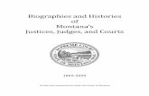 Biographies and Histories of Montana’s Justices, Judges ...
