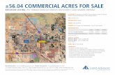 ±56.04 COMMERCIAL ACRES FOR SALE