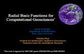 Radial Basis Functions for Computational Geosciences