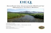 Beneficial Use Assessment Method for - Montana DEQ