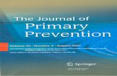 The Journal of Primary Prevention Volume 42 Number 4 ...