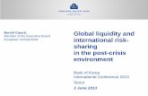 Benoît Cœuré, Global liquidity and international risk ...