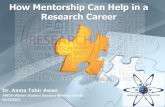 How Mentorship can Help in a Research Career