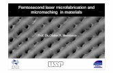 Femtosecond laser microfabrication and micromaching in ...