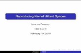 Reproducing Kernel Hilbert Spaces