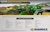 12HD DRUM CHIPPER - Bandit Chippers