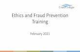 Ethics and Fraud Prevention Training - cccd.edu