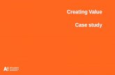 Creating Value Case study