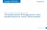 Treatment Programs for Substance Use Disorder