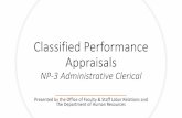 Classified Performance Appraisals