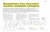 AUDIO Autobias for mosfet audiooutput stages