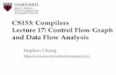 CS153: Compilers Lecture 17: Control Flow Graph and Data ...