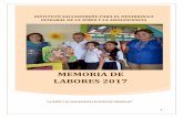 MEMORIA DE LABORES 2017 - Portal de Transparencia
