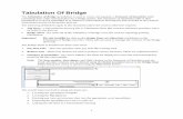 Tabulation Of Bridge Instructions