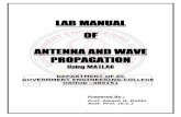LAB MANUAL OF ANTENNA AND WAVE PROPAGATION