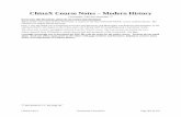 ChinaX Course Notes Modern History - edX