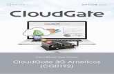 CloudGate User Guide CloudGate 3G Americas (CG0192)