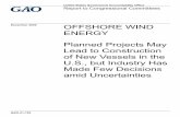 GAO-21-153, OFFSHORE WIND ENERGY: Planned Projects May ...