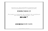 DB3012 - Manual de instrucciones de mantenimiento y operación