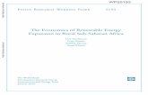 The Economics of Renewable Energy Expansion in Rural Sub ...